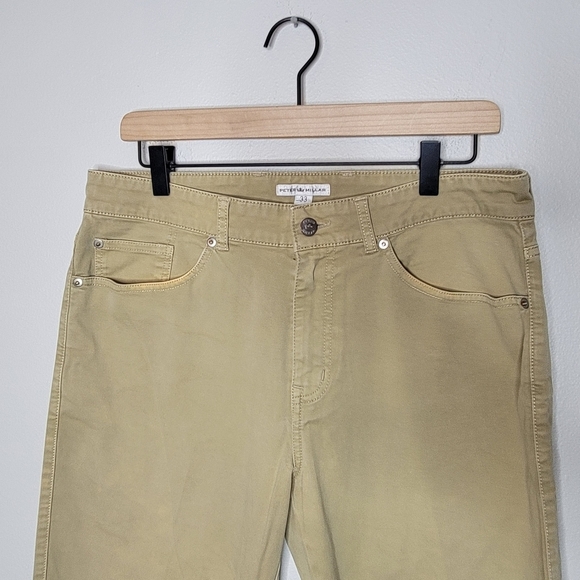 Peter Millar Mens Khaki Chinos Pants Size 33 Cotton Blend - Picture 3 of 8
